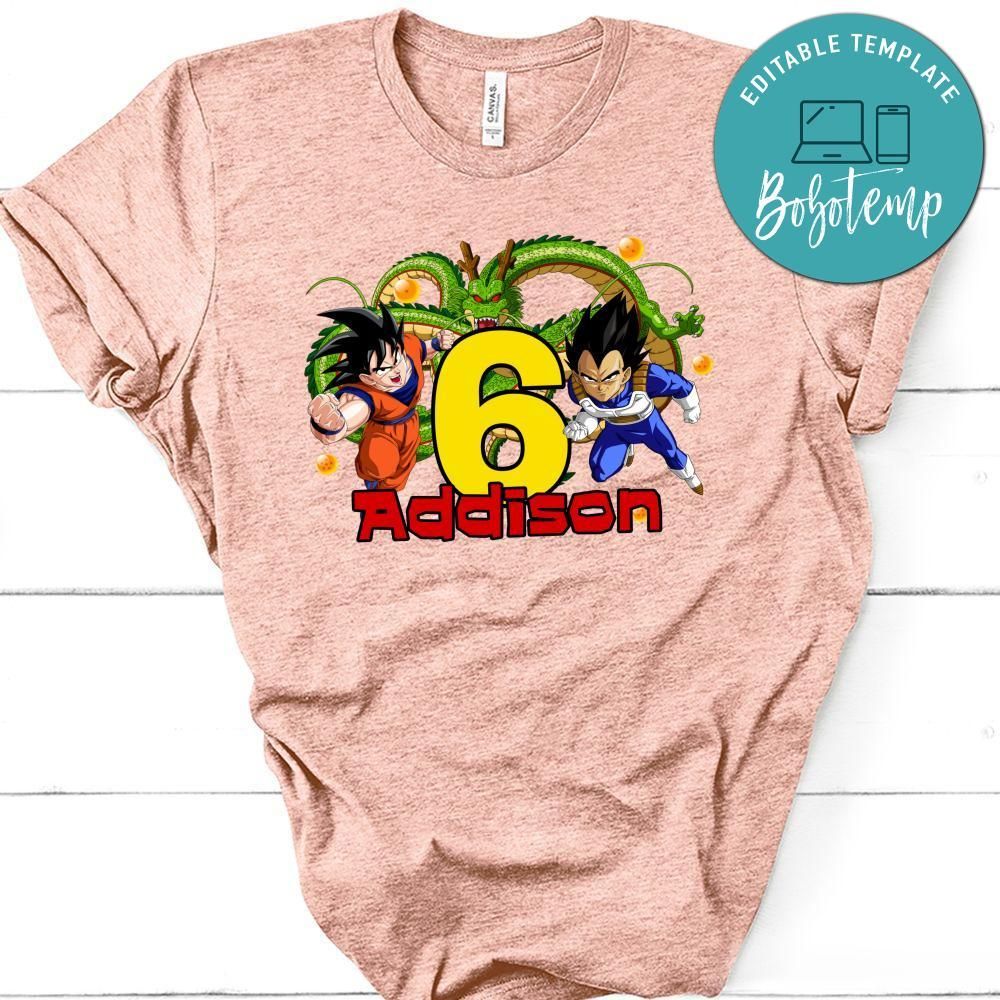 Custom Dragon Ball Z Birthday Shirt for Kid