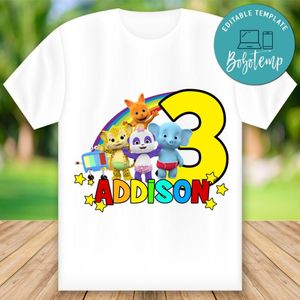 Customizable Word Party Birthday Iron On Transfer Tshirt Instant Download