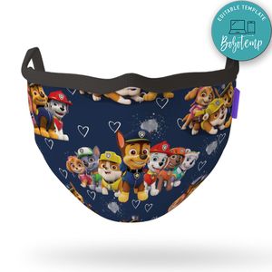 Printable Paw Patrol Face Mask Digital File Instant Download