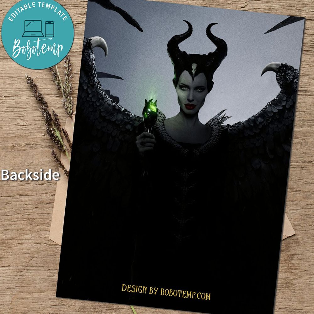 Mistress of Evil Party Invitation Printable