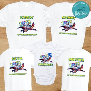 Disney TOTS Birthday Family Matching Party PNG file template