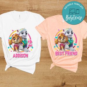 Skye and Everest Birthday Squad Shirt