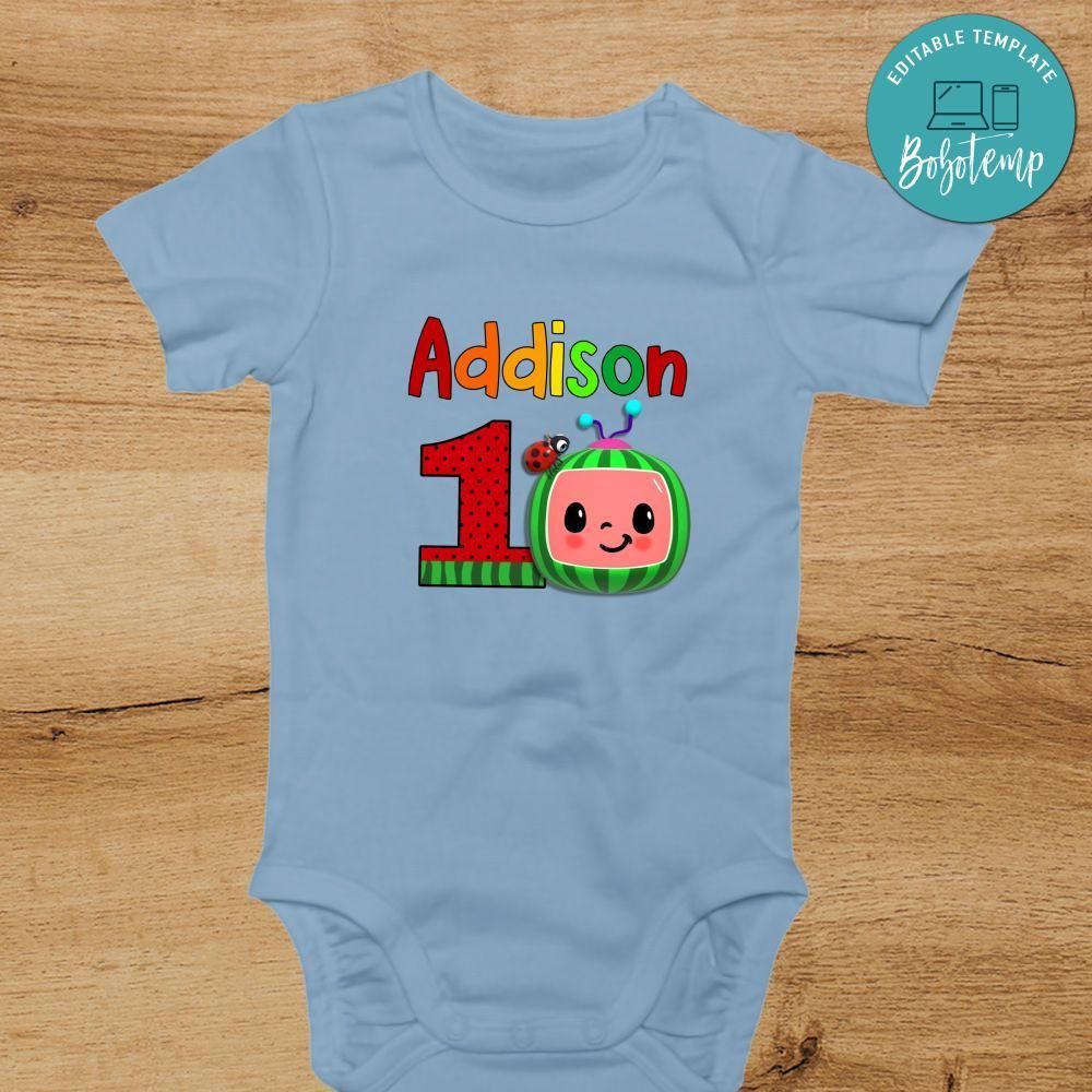 Cocomelon First Birthday bodysuit