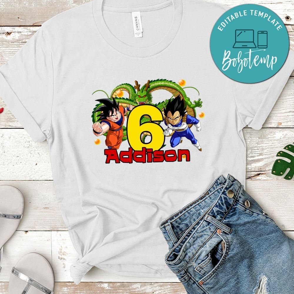 Custom Dragon Ball Z Birthday Shirt for Kid
