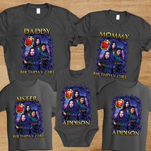 Disney Descendants Birthday Family Matching Party Shirts
