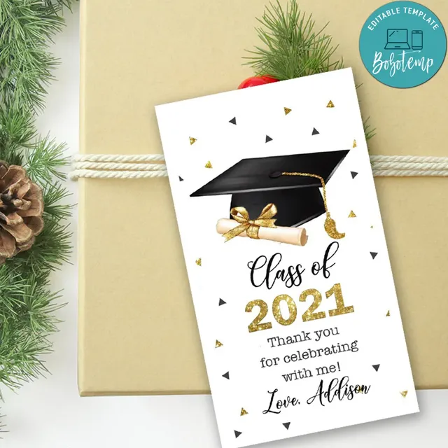 Graduation Printable Gift Tags Items Similar To Graduation Favor Tag