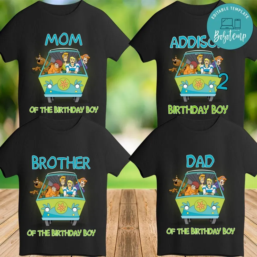 Scooby Doo Family Matching Iron On Transfer Shirt Bobotemp