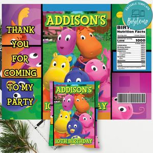 Backyardigan Chip Bag Digital File Printable Instant Download
