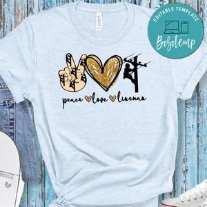 Peace love Lineman PNG file template