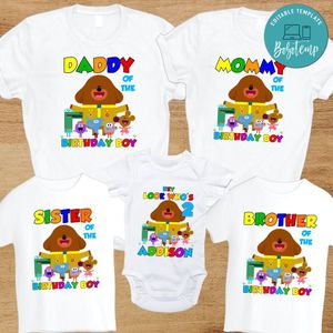 Hey duggee Birthday Family Trip Vacation T-Shirt