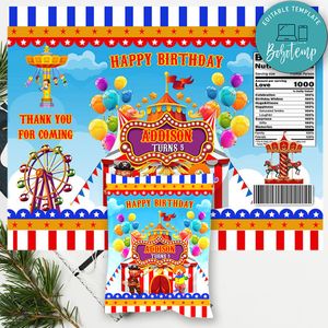 Carnival Chip Bag Digital File Instant Download