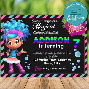 Printable Luna Petunia Birthday Flyer Instant Download