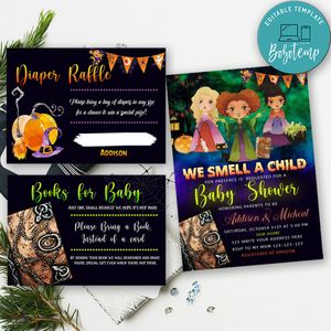 Hocus Pocus Baby Shower Bundle Digital Files Printable Instant Download