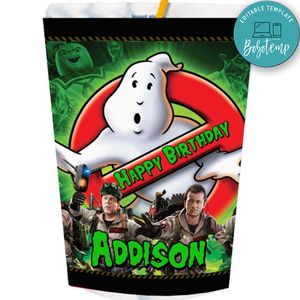 Ghostbusters Capri Sun Birthday Labels Digital File Printable Instant Download