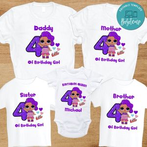 Lol Doll Birthday Queen Family Trip Vacation T-Shirt