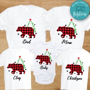 Bear Family Matching Christmas Shirt