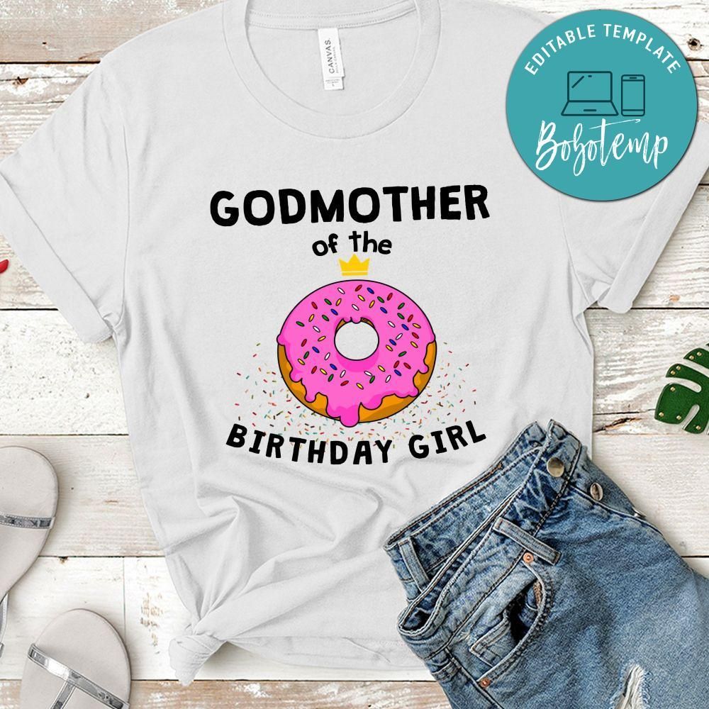 Donut Godmother of the Birthday Girl T-Shirt