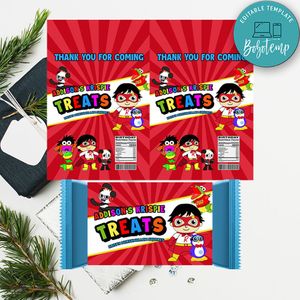 Ryan's World Rice Krispie Treat Digital File Template Instant Download