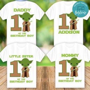 Printable Baby Yoda Star War T Shirts Family Templates Instant Download