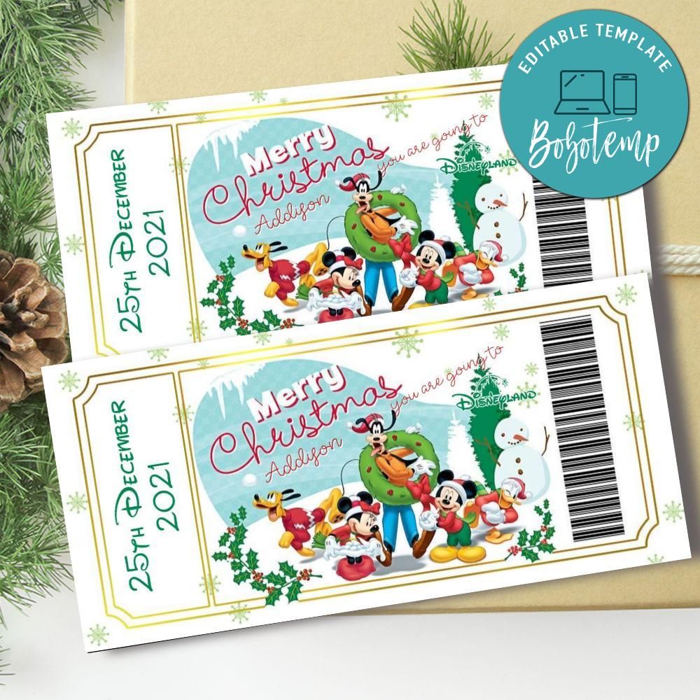 disneyland-world-christmas-surprise-ticket-customizable-template-bobotemp