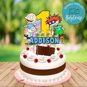 Rugrats Birthday Cake Topper Template Printable Instant Download