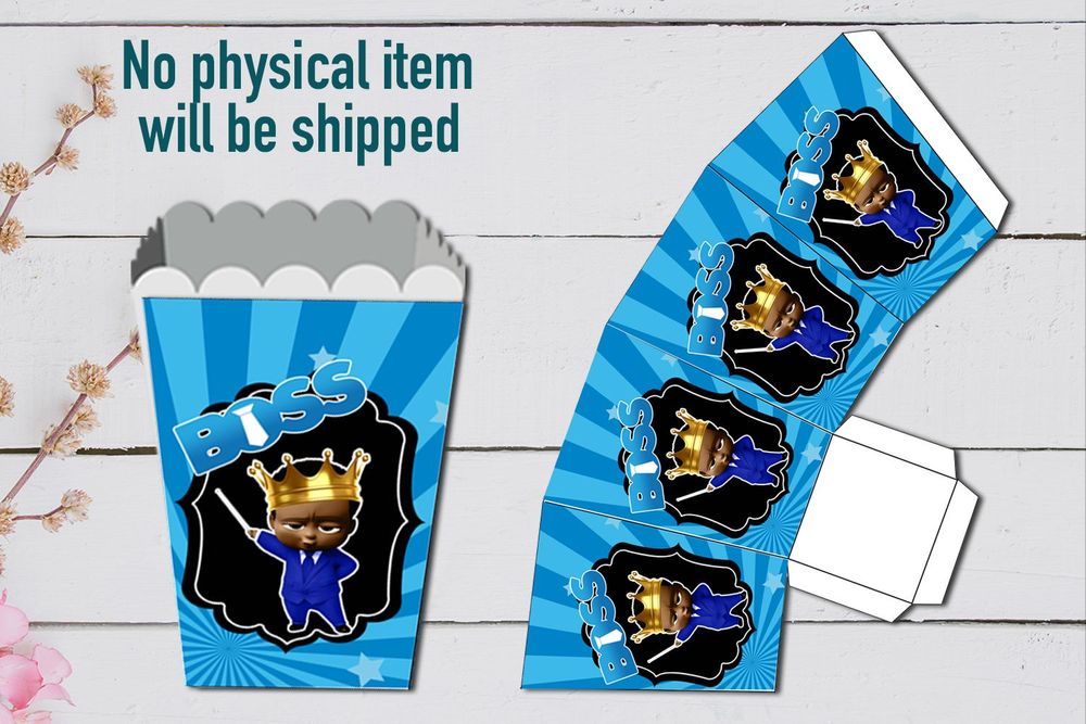 The King Boss African American Baby invitation African American Birthday Party Decoration Set