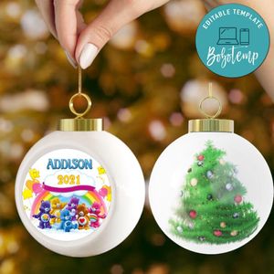 Carebear Christmas Ball Ornament Gift