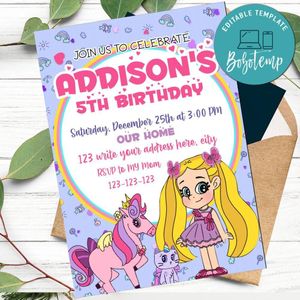 Love diana Invitation Customizable Template Instant Download