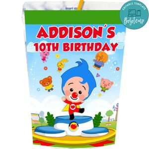 Plim Plim Capri Sun Labels Digital File Printable Instant Download