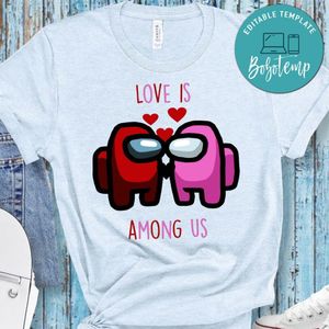 Love is Among Us Gamer Valentine PNG file template