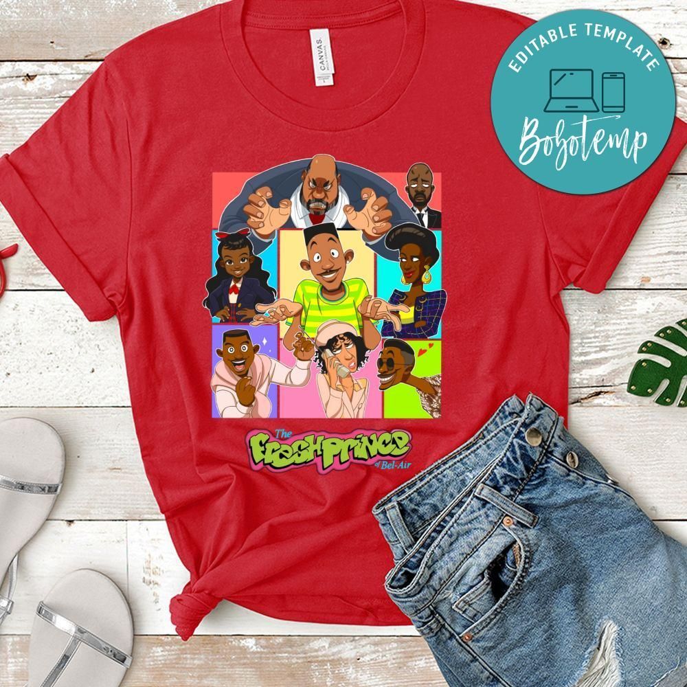 The Fresh Prince Of Bel Air Matching Jordan 5 Sneaker Cute PNG file template