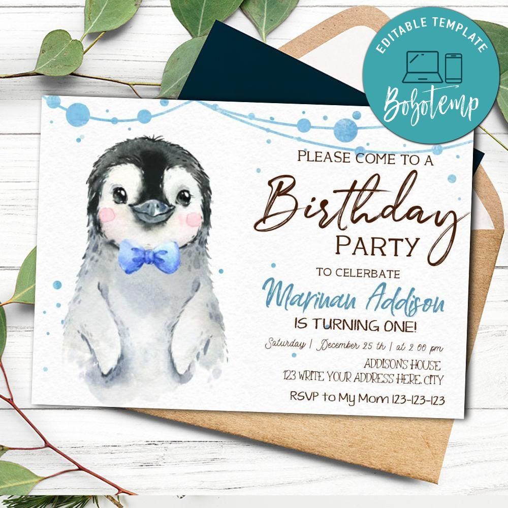 editable-boy-penguin-birthday-invitation-instant-download-bobotemp