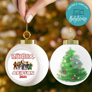 Roblox Christmas Ball Ornament Gift