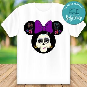 Coco Mama Imelda Day of the Dead Minnie Mouse Shirt PNG File Template Instant Download