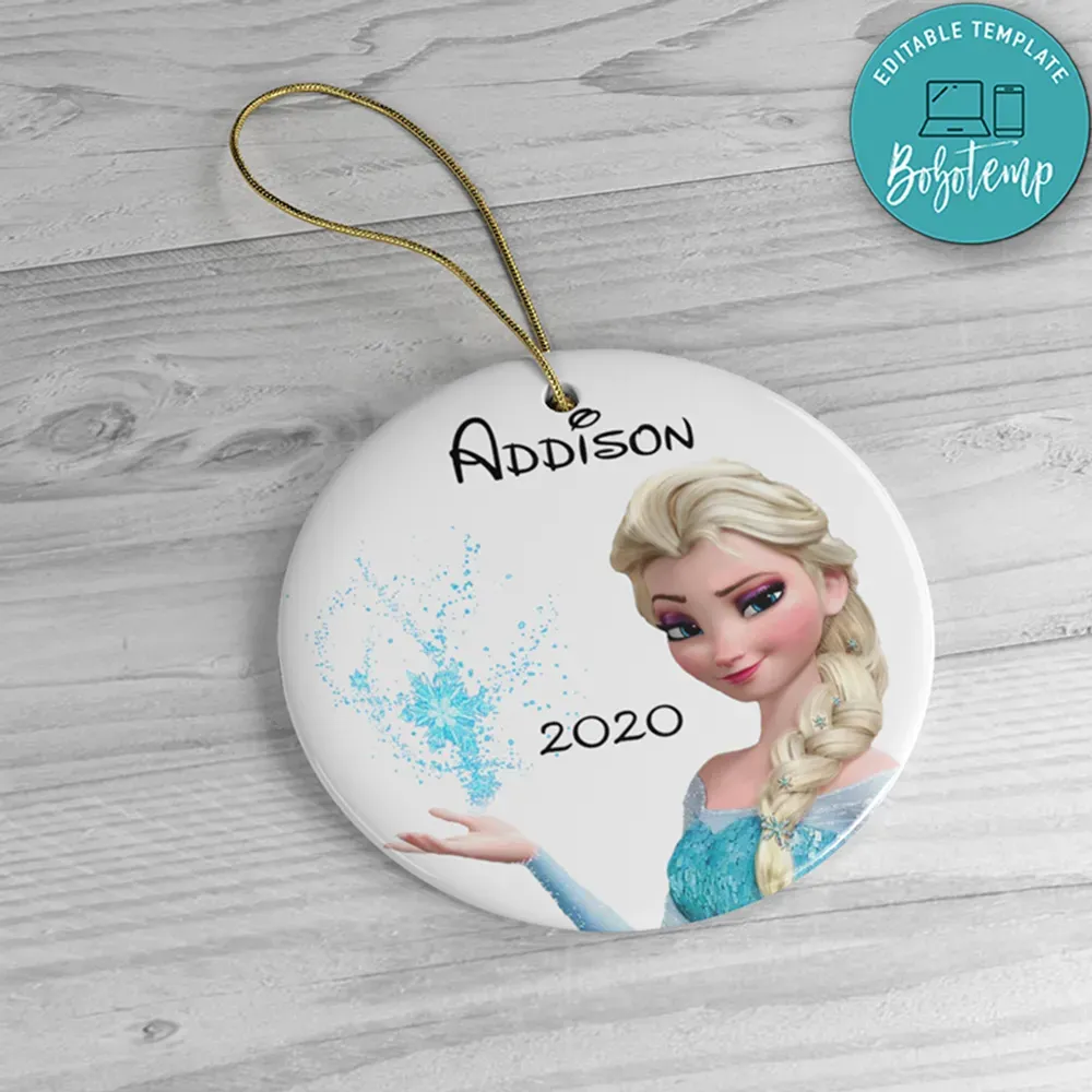 Elsa Frozen Christmas Ornament Disney Frozen Ornament Bobotemp