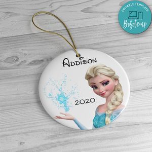 Elsa Frozen Christmas Ornament - Disney Frozen Ornament