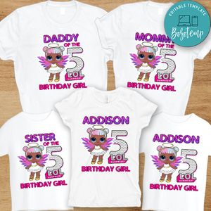 African Lol surprise birthday shirts - Lol Doll Family Matching Shirts
