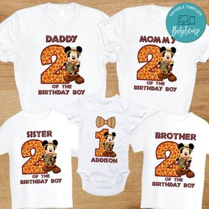 Animal Kingdom Birthday Family Trip Vacation PNG file template