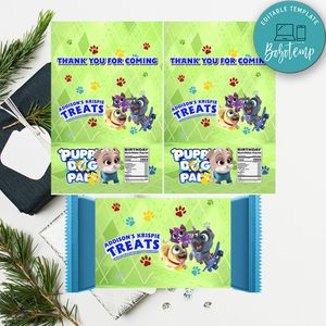Puppy Dog Pals Rice Krispie Treat Digital File Printable Instant Download