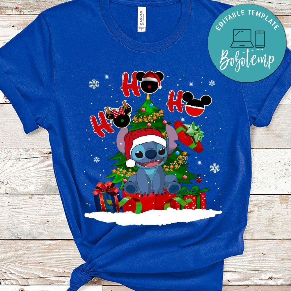 HO HO HO Stitch Christmas Shirt for Kids