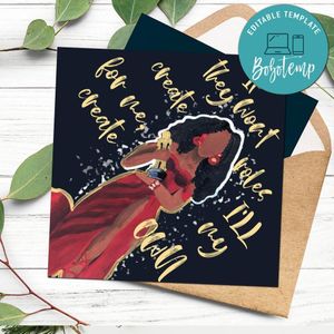 If They Won't Create roles for me, i will create my own Graduation Card Template to Print at Home Instant Download