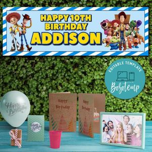 Toy Story Birthday Banner Printable Instant Download