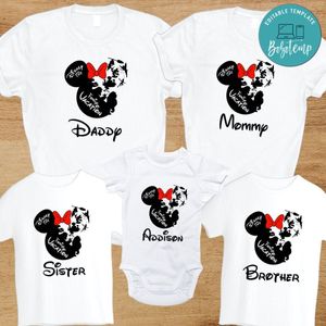 Disney Mickey Minnie Mouse Family Trip PNG file template