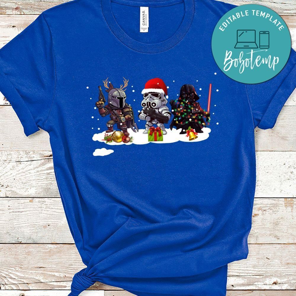 Cute Star War Funny Christmas Shirt for Kids