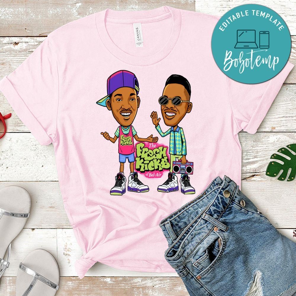 The Fresh Prince Of Bel Air Matching Jordan 5 Sneaker PNG file template