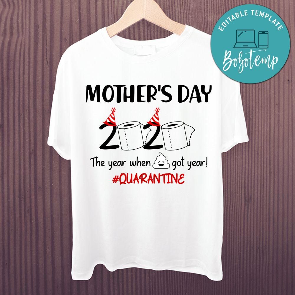 Mother's Day Quarantine Mom Shirt Mother Daughter Matching