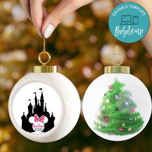 Minnie Mouse Christmas Ball Ornament Gift