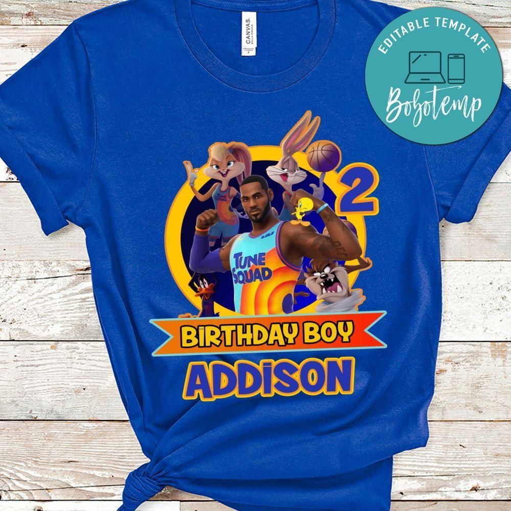 Space Jam 2 Boy Birthday Shirt