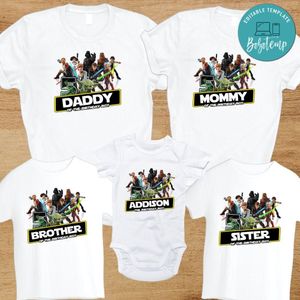 Custom Star Wars Inspired Birthday Party Shirt for your family