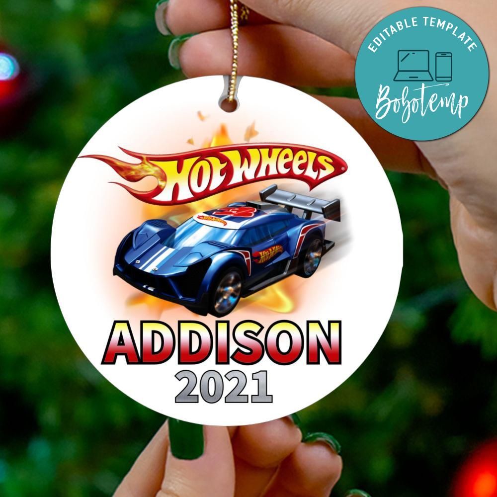Hot Wheels Christmas Ornament Gift Bobotemp